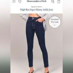 Abercrombie & Fitch Super Skinny High Rise Jean 👖